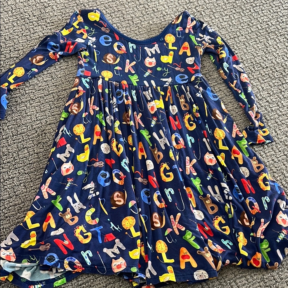 Little Sleepies Colorful Alphabet Kids Dress with Pockets!